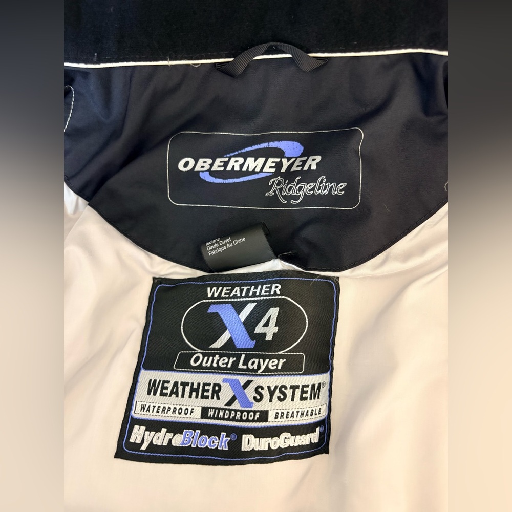 Obermeyer Ridgeline X4 Outer Layer Weather X System White/Black Size 6 - Picture 12 of 16